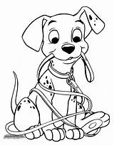 Pages Coloring Dog Colouring Disney Dalmatians Leash Sheets Pepper Disneyclips Template Puppies sketch template