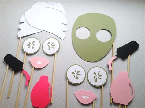 photo booth props perfect  fun spa themed parties add  fun