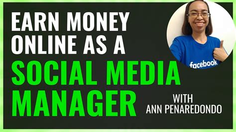 earn money    social media manager  ann youtube