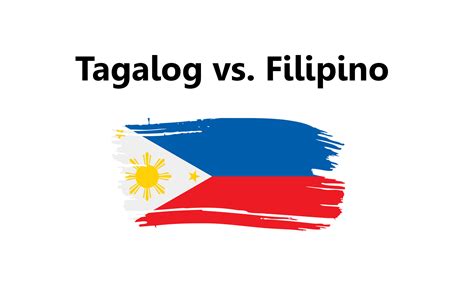 tagalog  filipino   differences