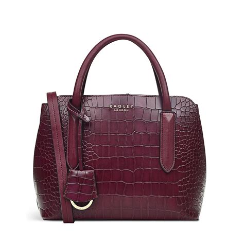 cherry small multiway liverpool street  faux croc radley