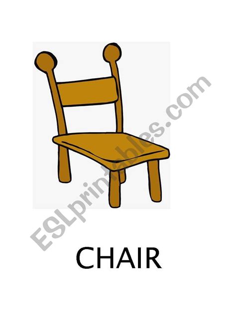 english worksheets chair