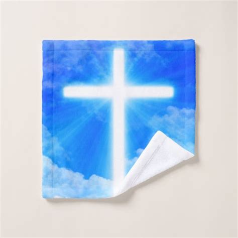 cross  light jesus christ customizable christian wash cloth zazzlecom