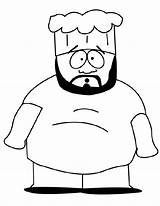 Colorear Kenny Chefe Cozinha Mccormick Hershey Coloringhome Cartman sketch template