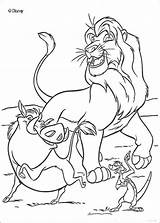Timon Simba Coloring Pumbaa Lion Pages King Color Pumba Print Roi Singing Disney Hellokids sketch template