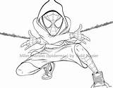 Morales Lineart Dyana Gwen Napier Todd Spiderverse Template sketch template