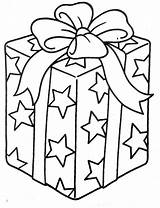 Coloring Star Gifts Decorated sketch template