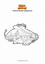 Pokemon Bisaflor Venusaur Gigamax Florizarre Gigadynamax Supercolored sketch template