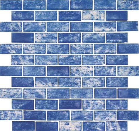 Storm Clear Glass Tile Blue 1x2 Blue Tile Backsplash Blue Tile