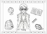 Lottie Colouring School Days Doll Dolls Super Printables Printable Activities sketch template