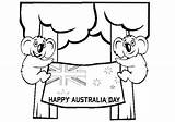 Australia Coloring Pages Kids sketch template