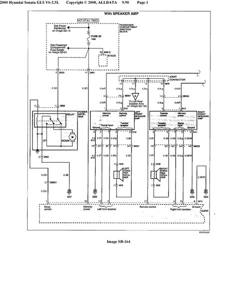 hyundai sonata gls stereo wiring diagram qa  color codes installation