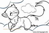 Wolf Coloring Arctic Anime Getcolorings Colorir sketch template
