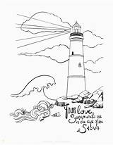Coloring Lighthouse Pages Romans Printable Bible Adults Adult Stormy Surrounds Rock Realistic Light Seas Even Jesus Verse Shopkins Lipstick Scripture sketch template