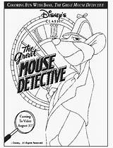 Speurneuzen Basil Detective Raton Malvorlagen Disneykleurplaten Animaatjes Disneymalvorlagen Kleurplatenwereld Disneydibujos sketch template