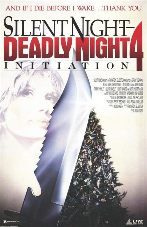 initiation silent night deadly night 4 1990 movie poster the wolfman cometh pinterest
