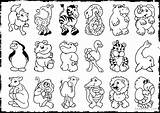 Coloring Animals Animal Pages Printable Print Jungle Kids Rainforest Alphabet Forest Wild Preschool Realistic Safari Drawing Paw Color Zoo Dog sketch template