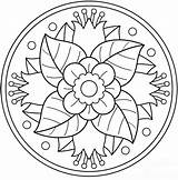 Mandalas Mandala Para Coloring Pintar Per Imprimir Primavera Pages Flower Google sketch template
