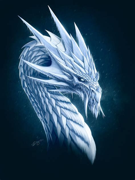 ice dragon  deligaris  deviantart