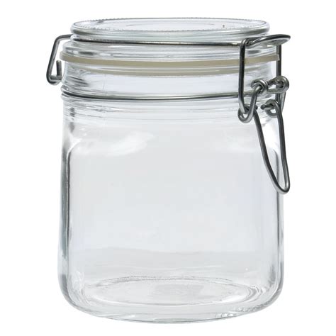 libbey  oz glass jar  clamp lid
