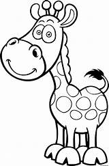 Girafe sketch template