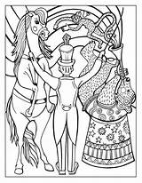 Coloring Pages Circus Adult Coloriage Cirque Behance Colouring Vintage Books sketch template
