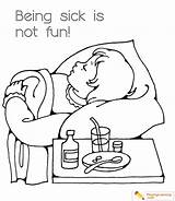 Sick Flu sketch template
