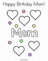 Birthday Happy Mom Coloring Pages Printable Twistynoodle Print Template 12th Noodle Built California Usa Change sketch template