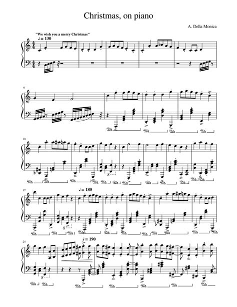 christmas  piano sheet   piano solo musescorecom