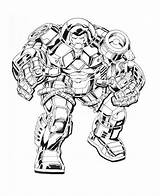 Hulkbuster Hulk Contra sketch template