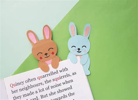 adorable diy bunny bookmark big family blessings