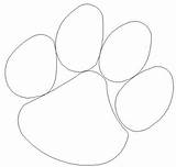 Paw Clemson Coloring Tiger Print Pages Dog Footprint Draw Cougar Drawing Template Printable Football Getcolorings Bear Getdrawings Sketch Stencil Sketchite sketch template