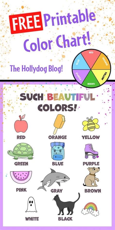 printable color chart  hollydog blog
