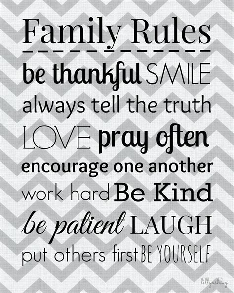 lilly ashley freebie family rules printable