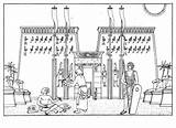 Khonsu Templo Colorare Tempel Disegni Tempio Egipto Egitto Ziggurat Colorkid Chons ägypten Antigo Egypte Khonsou Malvorlagen Egizi Antike Athen Ausmalbild sketch template