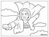 Coloring Pages Printable Girl Obama Power Sheets Michelle Women Diego Amelia Rivera Earhart Roosevelt Famous Barack Sheet Hillary Thomas Print sketch template