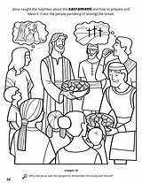 Sacrament Nephites Lds Institutes Mormon Taught Churchofjesuschrist sketch template