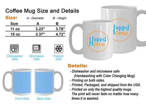 oz mug template size