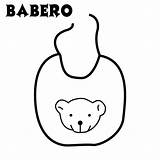 Babero Baberos Dibujar Imagui Abbigliamento Objetos Babis Ampliar Descargar sketch template