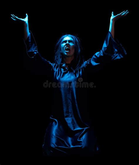 scary witch isolated stock photo image  halloween