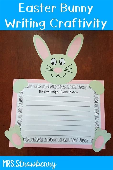 easter bunny writing prompts  craft  primary students