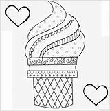 Ice Cream Pages Coloring Printable Color Kids Cone Dessert Food Sweet Girls Toddler Print Activities Colouring Sheets Yummy Printables Desserts sketch template