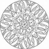 Intricate Coloring Mandala Pages Getcolorings sketch template