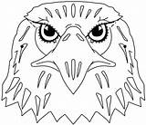 Eagle Coloring Pages Eagles Printable Bald Outline Kids Philadelphia Print Face Color Template Colouring Drawing Logo Cartoon Welding Animal Cliparts sketch template