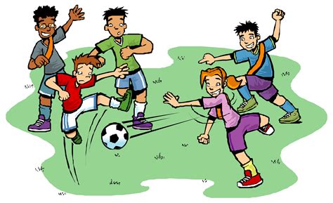 gambar kartun anak bermain bola gambargambarco