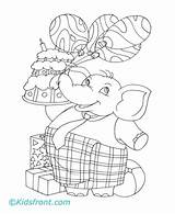 Birthday Coloring Elephant Pages Family Person Special Considered sketch template