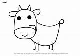 Letter Goat Draw Drawing Step Tutorials Animals sketch template