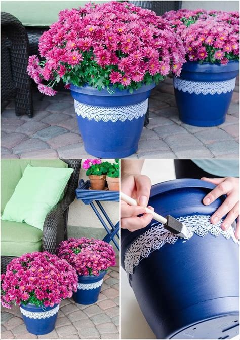 fun ideas  decorate  flower pots