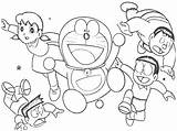 Mewarnai Doraemon Cho Choi Hitomi sketch template