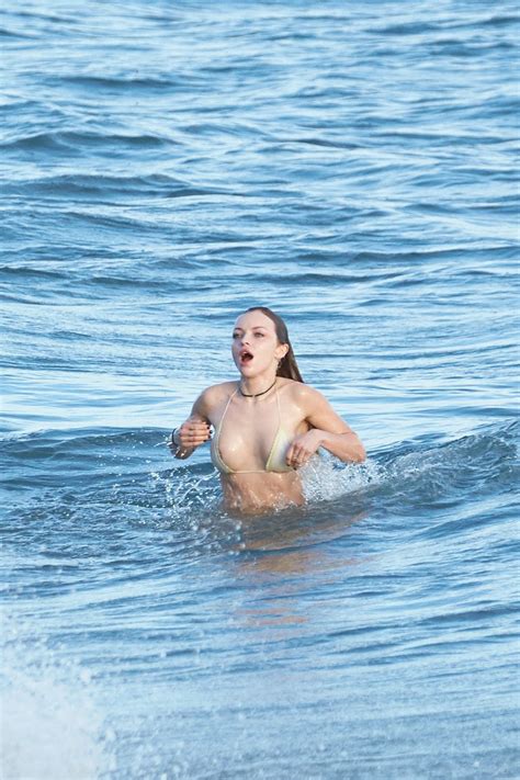 Francesca Eastwood Nude Boobs On The Beach Scandal Planet
